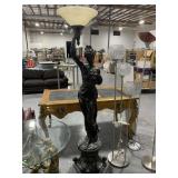 Composite Lady Figure Floor Lamp. 77in Tall