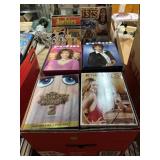Box of DVDs incl. movies and shows