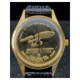 Star Trek 1989 Gold-plated .999 Silver Coin Watch,