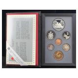 1989 Royal Canadian Mint Proof Set W/50% Silver