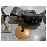 Stressless Black Leather Recliner Chair W/Ottoman