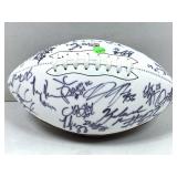 NFL celebrity autographed football with stars