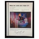 Sherry Jackson Signed Information Sheet On Her