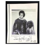 Sharon Gimpel Signed Information Sheet On Her