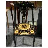 Black & Gold-Colored Highback Chair