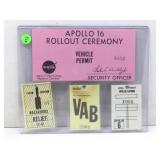 Official NASA Apollo Era Passes & Badges. Apollo
