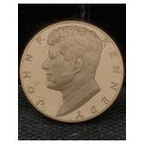 1986 John F. Kennedy  Solid Bronze Franklin Mint
