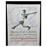 Baseball memorial classic autographed program