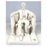 Seated Lincoln Resin Sculpture. 9.5in H