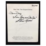 Shari Nims Signed Star Trek Stationary W/COA