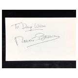 Robert Brown Signature Card W/COA