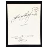 Sabrina Scharf Handwritten Signed Star Trek Note