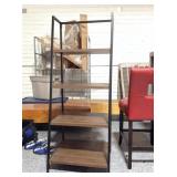 Metal 4-tier rack, approx 23x19x60in