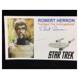 Robert Herron Signed Promo Card