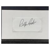 Ralph Boston cut autograph W/Coa