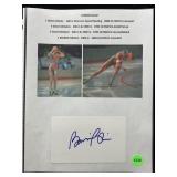 Bonnie Blair cut autograph