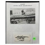 Bob Beamon cut autograph W/COA