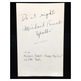 Michael Forest Signature Card