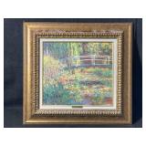 Claude Monet Print On Art Panel. 23.5x25