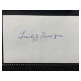 Lindy remigino cut autograph