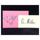 2 Diana Muldaur Signature Cards