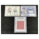 Mixed lot of hockey game used jersey cards
