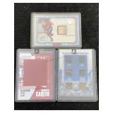 Mixed lot of hockey game used jersey cards