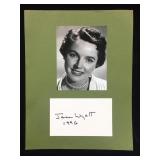 Jane Wyatt Signature Card & Photo