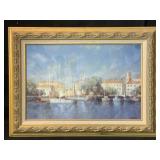 Framed Miroslav Stojkovic Textured Mediterranean