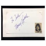 Nancy Kovack Signature Card