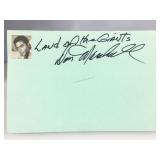 Don Marshall Signature Card