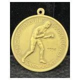 1936 Chicago tribune golden gloves trophy medal