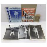 Vintage program and photo with autos