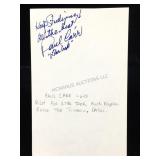 Paul Carr Signature Card