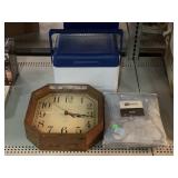 Quartz Clock, Cooler, and Sham.
