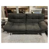 Black futon couch, approx 67in long