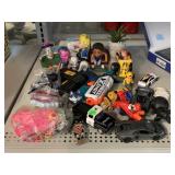Toys figurines and cars super Mario, Thor hammer