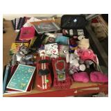 Poker Set, Notebooks, Toys, and More.
