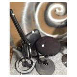 Rolling Circular light in stand w/stool and arm