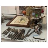 Silver-plate ice wine champagne bucket Art and