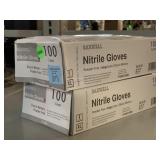 2 nitrile gloves 100 count X-large