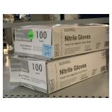 2 nitrile gloves 100 count X-large