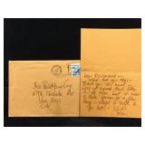 Joan Collins (Newley) Handwritten & Signed Letter