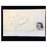 Lee Merriweather Signed Note W/COA