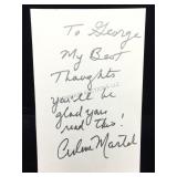 Arlene Martel Handwritten & Signed Note W/COA