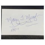 Mary T meagher cut autograph W/COA
