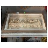 The last supper in clay frame damage