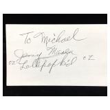 Jerry Maren Signature Card W/COA