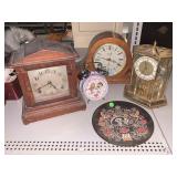 Vintage mantle clocks no key and quartz