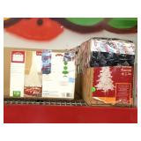 Two Christmas trees 78 inches tall open box